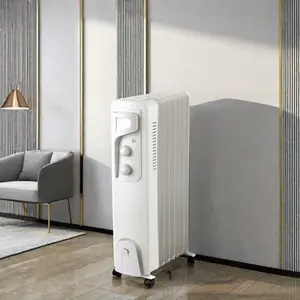 2024 1500W 7 aletas calentador de radiador de habitación de aceite calentador independiente calentador de aceite barato portátil térmico