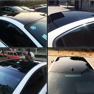 PET pppf لمعان أسود داكن لاصق خدوش مركبة فينيل-رقائق أتوماتيكية لتغليف السيارة سقف الشمس طلاء ملصق فولي - Product Image 4
