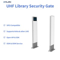Portique de sécurité RFID UHF pour bibliothèque, compteur de personnes ISO 18000-6C, écran SIP2, compatible avec les systèmes de gestion de bibliothèque Koha et Alma (sortie d'usine)