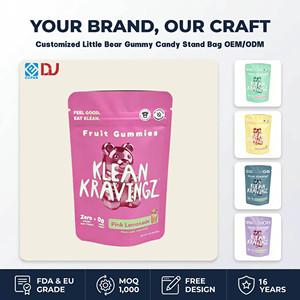 Bolsa Doypack Personalizable, Resellable, de Grado Alimenticio, con Acabado Brillante, para Dulces de Gominola y Frutas, para Niños, Venta al por Mayor, MOQ Bajo - Product Image 4