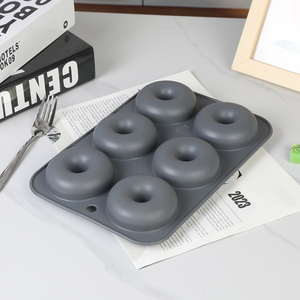 Silicone Donut khuôn cho 6 bánh rán, thực phẩm Grade Silicone bagels Baking Pan, không dính, bánh nướng xốp, bánh <span class=keywords><strong>Biscuit</strong></span> bagels, dễ dàng làm sạch, lò nướng - Product Image 5