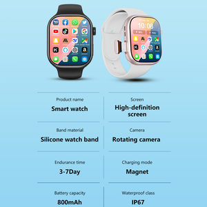 สมาร์ทวอทช์ 4G หน้าจอ AMOLED 2.01 นิ้ว GPS NFC IP68 กันน้ำ รองรับการโทรผ่านบลูทูธ หน่วยความจำ 6+<span class=keywords><strong>256GB</strong></span> รองรับแอปพลิเคชันโซเชียล PlayStore รองรับซิมและ NFC - Product Image 2