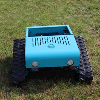 Tondeuse à gazon sur chenilles à prix d'usine, moteur 224cc, largeur de coupe 550mm, commande 680m, chenilles antidérapantes, pour usage agricole
