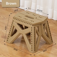 Tabourets pliants modernes en gros, chaise en plastique moulé, grand design en plastique, chaise de camping, tabouret pliable rétractable