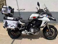 Benelli TRK502 500cc Bekas, Model Kelas Atas dengan ABS, Kotak Bagasi Atas Aluminium, Kaca Depan, Crash Bar, Pijakan Kaki, dan Setang