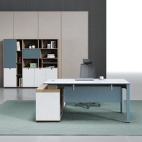 Bureau exécutif durable de directeur de patron de bureau d'affaires de nouveau design avec le tiroir de serrure à combinaison