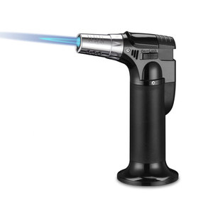 Máy bay phản lực butan Torch bơm lại nhà bếp nhẹ hơn BlowTorch với cơ thể gốm có thể điều chỉnh ngọn lửa cho món tráng miệng - Product Image 4