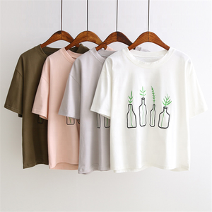 Camisetas de manga corta informales de verano para mujer de la mejor calidad Camiseta SimpleGraphic con refranes Camisetas de vacaciones de punto - Product Image 4