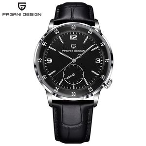 Berjani Mechanical <b>Watch</b> Men Stainless Steel <b>Case</b> Leather Strap 12mm 100m Waterproof Date Display PD-1790 - Product Image 5