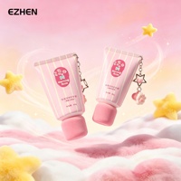 Tube de lotion EZHEN et capuchons floqués doux, formes et couleurs personnalisées, impression sur tube, divers emballages de tubes cosmétiques mignons