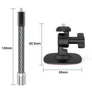 Soporte de casco adhesivo de rotación Flexible de 180 grados Base extensible de skateboarding para <span class=keywords><strong>Insta360</strong></span> X4 X3 X2 GoPro 13 12 11 10 9 8 - Product Image 4