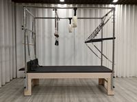 Lit de Pilates pliable en bois d'érable, gain de place, entraînement privé à domicile, équipement de fitness de haute qualité