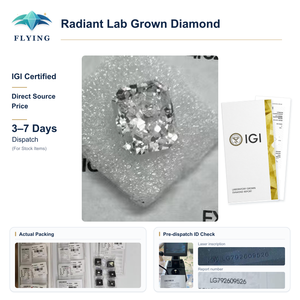 Diamant de laboratoire taille radiant 0,5 ct 1 ct 1,5 ct 2 ct 3 ct, diamant synthétique CVD certifié IGI - Product Image 3