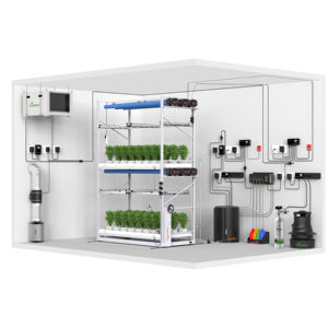 Sistema de Cultivo Vertical Hidropónico Moderno para Microgreens, Invernadero Agrícola Completo, Kit de Cultivo Interior - Product Image 1