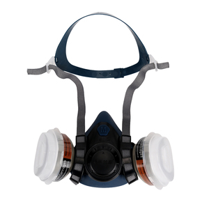 Vendita calda di fabbrica in <span class=keywords><strong>Silicone</strong></span> mezza faccia <span class=keywords><strong>maschera</strong></span> respiratore riutilizzabile filtri <span class=keywords><strong>maschera</strong></span> antigas - Product Image 1