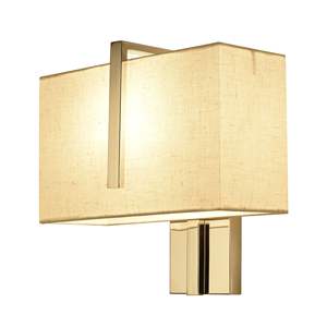 Applique murale LED télécommandée en tissu chromé pour éclairage d'accueil pour projets hôteliers - Product Image 5