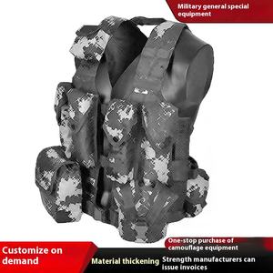 Custom Portable Camouflage <b>Tactical</b> <b>Vest</b> Multi-functional Real Sports Zipper Closure Waterproof for Outdoor Training - Product Image 4