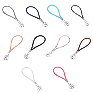 Cordón de malla transfronterizo para muñeca, con diamantes de imitación, brillante, 20 cm, cordón para teléfono, llavero, cordón para documentos, accesorios - Product Image 1