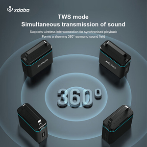 Xdobo Truth 200W Altavoz Portátil <span class=keywords><strong>de</strong></span> Alta Potencia con Bajos Profundos, Subwoofer, Larga Duración <span class=keywords><strong>de</strong></span> Reproducción, Control por Voz Manos Libres, Micrófono Inalámbrico para Escenario - Product Image 5