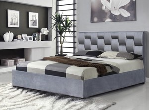 <span class=keywords><strong>Cama</strong></span> Tapizada Anab 160x200 <span class=keywords><strong>Cama</strong></span> Doble - Gris - Product Image 4