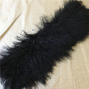 Tappeto in Pelliccia di Pecora Mongola a Pelo Lungo e Riccio, Vari Colori, Retro in Morbida Pelle Scamosciata, 100% Lana d'Agnello Mongola per Abbigliamento e Auto - Product Image 2