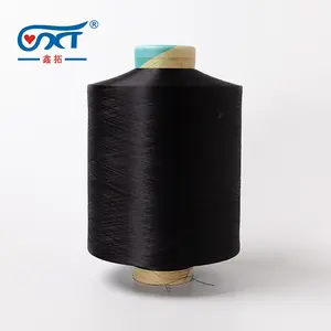 100% Polyester 75D/36Fgood Giá Đặc Biệt Màu Đen Cho Vải