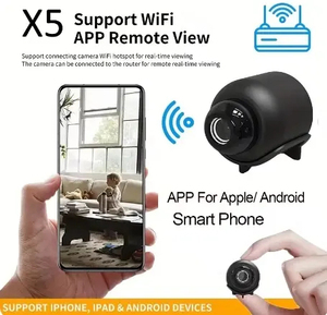 Caméra de surveillance pour bébé <span class=keywords><strong>Wifi</strong></span> HD 1080p, caméra de sécurité familiale avec vision nocturne, détection de mouvement, surveillance grand angle - Product Image 5