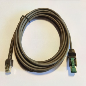 Câble USB 2.0 en cuivre pur 2m/3m 12V alimenté avec blindage tressé pour les scanners Symbol Zebra <span class=keywords><strong>DS4308</strong></span> DS7708 DS9308 DS4608 - Product Image 3