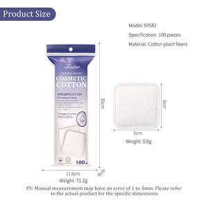 LMLTOP Disques de <span class=keywords><strong>coton</strong></span> multi-tailles, doux, pour démaquiller, <span class=keywords><strong>coton</strong></span> pour le visage, vernis à ongles, démaquillage écologique SY582 - Product Image 5