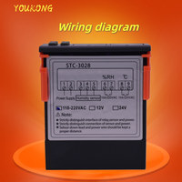 Hygromètre STC-3028 Thermostat Contrôleur capteur de chauffage Incubateur Numérique AC Température Humidité Contrôleur pour plantes de ferme