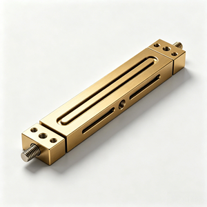 Bloc de positionnement linéaire de précision CNC en acier inoxydable à fente longue avec trous filetés pour rail de guidage d'automatisation - Product Image 1