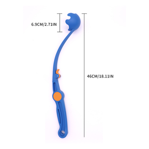 Lanceur de balles en caoutchouc thermoplastique pliable et portable pour chiens, lanceur de balles de tennis interactif, jouet à mâcher d'extérieur - Product Image 4
