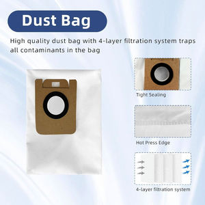 Reemplazo apto para <span class=keywords><strong>Xiaomi</strong></span> Dreame <span class=keywords><strong>D9</strong></span> Plus Cepillo giratorio principal filtro Hepa bolsa de polvo paño de mopa accesorios de aspiradora robótica - Product Image 4