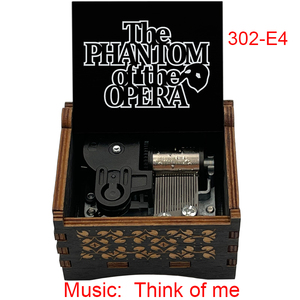 Caja de Música de Madera Vintage con Diseño de Anime 'Think of Me', Regalo de Recuerdo, Obsequio Musical Especial y Lindo para Fans, Amigos, Cumpleaños - Product Image 1