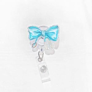 Porte-clés papillon en PVC acrylique transparent rose, imprimé UV, bijou de mode pour sac à main et clés de voiture pour femme - Product Image 6