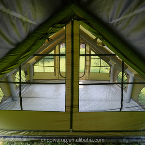 Luxury 12㎡ Inflatable Camping <b>Tent</b> Large Space <b>Waterproof</b> UV-Resistant with 4m Awning & Chimney Opening for Family Outdoor - Product Image 3