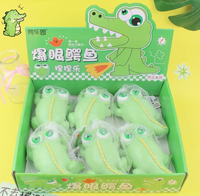 Jouet sensoriel anti-stress en TPE/silicone au design crocodile pour soulager le stress et les troubles du TDAH/autisme - Unisexe pour les enfants de 5 à 7 ans