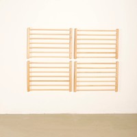 Porte-manteau mural en bois en forme de X, pliable, à un seul niveau, multi-usages pour cuisine et salle de bain, directement de l'usine