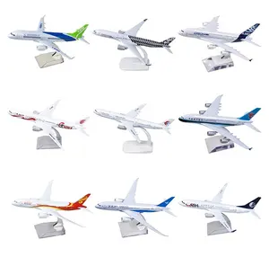 Mainan Kendaraan Model Pesawat Terbang Diecast, Pesawat Terbang 380 747 787 18CM Kualitas Tinggi