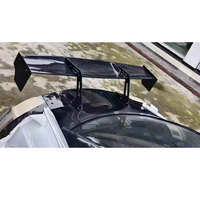 Aileron arrière de coffre GT en fibre de carbone véritable de style LP avec lumière LED rouge pour Nissan GT-R R35 09-25