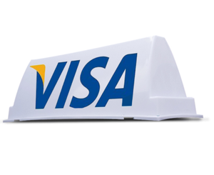 屋外広告用カスタマイズホワイトLEDディスプレイ、低消費電力、屋根・車上・タクシー標識用磁気取り付け - Product Image 1