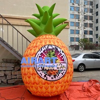 Impression de motifs, boutique de jus d'ananas, décoration gonflable, modèle d'ananas, publicité