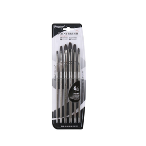 Giorgione - Juego de 6 Pinceles de Pintura de Diferentes Formas, Pelo de Nailon, Mango de Madera, para Acrílico, Óleo, Acuarela y <span class=keywords><strong>Dibujo</strong></span> - Product Image 5