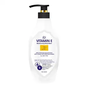 Venta al por mayor de la fábrica de limpieza profunda vitamina E Gel de ducha blanqueamiento hidratante cuerpo