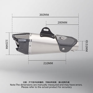 <span class=keywords><strong>Silencieux</strong></span> d'échappement universel amovible DB Killer <span class=keywords><strong>Yoshimura</strong></span> 51mm pour moto AT2 pour R3 Z400 ZX4R Z900 R3 PCX ADV750 - Product Image 4