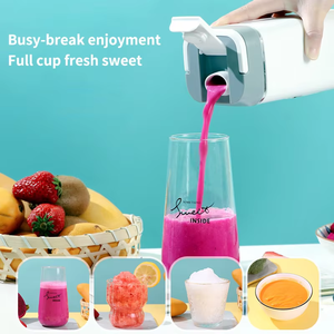 Novo Liquidificador Portátil Sem Fio com 12 Lâminas, 420ml, Autolimpante, Carregamento USB, Triturador de Gelo, 50W, Multivelocidade, Copo para Casa e Viagem - Product Image 4