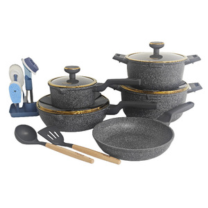 Magnifique ensemble <span class=keywords><strong>de</strong></span> 20 ustensiles <span class=keywords><strong>de</strong></span> cuisson 18-28CM, comprenant une casserole 28CM, un wok et un kit <span class=keywords><strong>de</strong></span> brosses, au design esthétique, pour la <span class=keywords><strong>distribution</strong></span> en gros B2B - Product Image 1