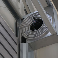 Porte spirale à enroulement rapide isolée automatique à action rapide pour l'accès aux entrepôts industriels