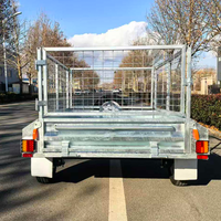 Remorque à foin robuste galvanisée à chaud, remorque agricole pour le transport de paille, remorque porte-foins, vente directe usine