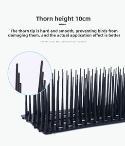 Magicatch - Espiga Antipájaros Moderna de PP Ecológico con Base Hueca de 10 cm, Multisegmentos y Flexible para Techos y Alféizares de Ventanas - Product Image 3